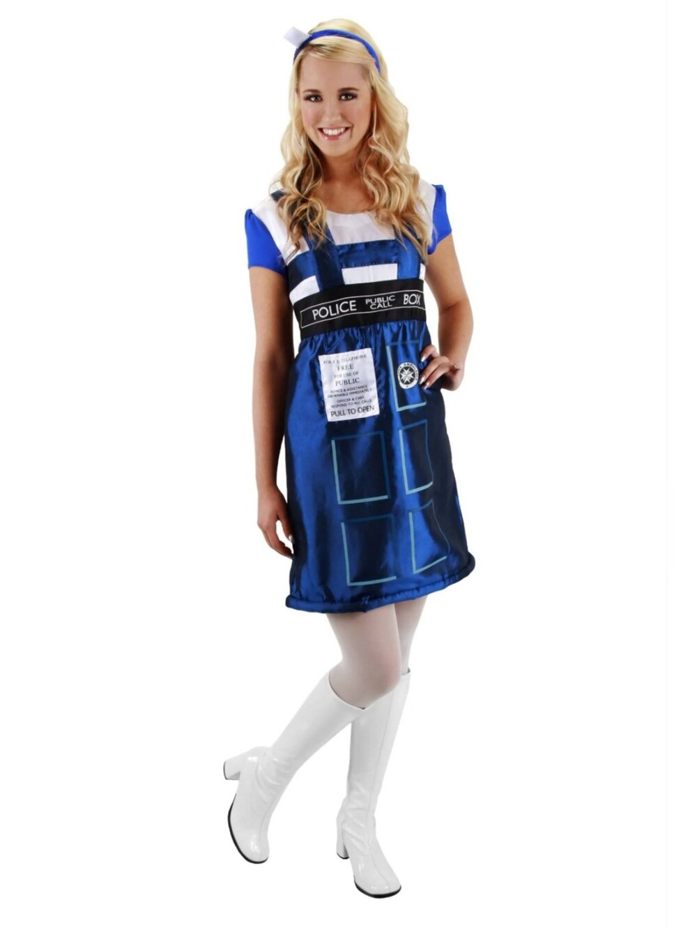Elope Women's DOCTOR WHO TARDIS Dress Costume - Large/X-Large - Blue/White